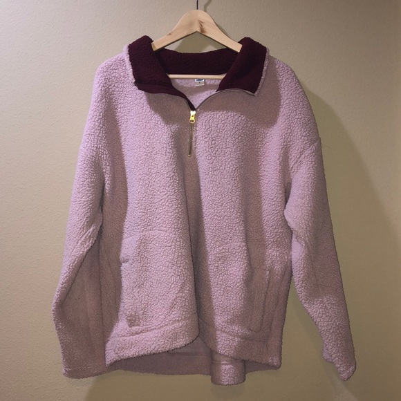 OLD NAVY• Pink Sherpa jacket - Picture 1 of 4